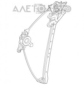 Front right window lift mechanism Toyota Highlander 20-