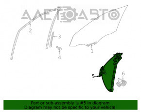 Front right window lift mechanism Toyota Highlander 20-
