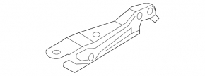 Hood hinge left Kia Soul 14-19