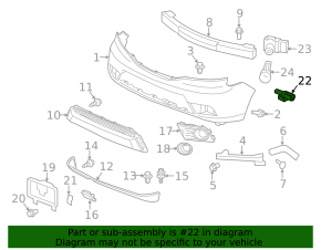 07-13 Acura MDX Ambient Air Temperature Sensor