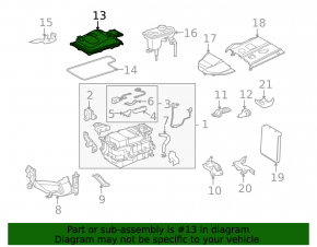 Lexus RX400h 06-08 Underhood Fuse Box Housing