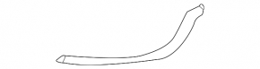Left front bumper molding for Hyundai Kona 22-23, gloss black