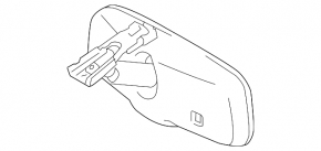 Interior mirror Toyota Rav4 13-15, auto-dimming