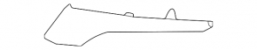 Left side mirror cover for Lexus RX350 RX450h 16-22 chrome