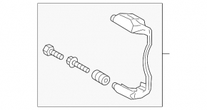 Front left brake caliper bracket for VW Jetta 19-26