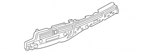 Air duct deflector with trim, central and right, Audi A5 F5 18-25