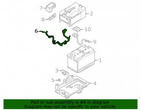 Positive terminal of battery Hyundai Sonata 20- 2.5