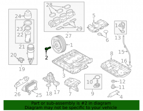 Crankshaft Pulley Bolt Porsche Macan 15-18 3.0T CTMA