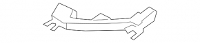 Right front bumper mount for Porsche Panamera 17-23 Sport