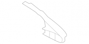 Front bumper deflector left Mercedes X167 GLS 450 580 20-23 AMG pkg