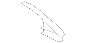 Front bumper deflector left Mercedes X167 GLS 450 580 20-23 AMG pkg