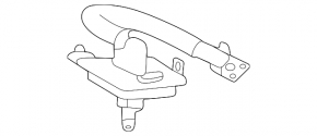 Rear windshield washer nozzle for Mercedes H247 GLA 20-26