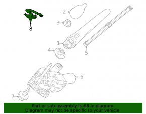 Rear windshield washer nozzle for Mercedes H247 GLA 20-26