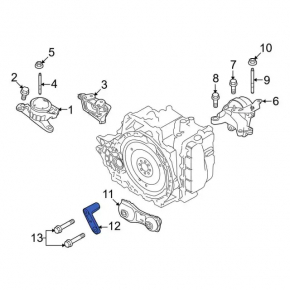 Automatic transmission support bracket lower Ford Explorer 16-19