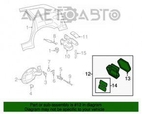 Ventilation shield left Mazda CX-5 13-16
