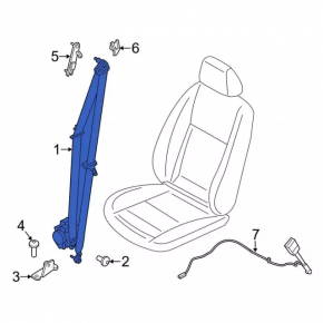 Ford Transit Connect MK2 13-18 Driver's Seat Belt