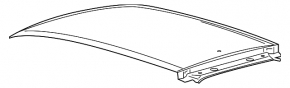 Roof metal Ford Edge 15 - without sunroof