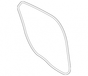 Lincoln MKZ 13-20 rear left door seal