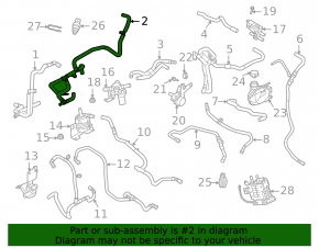 Cooling system hose Ford Mustang Mach-E 21-26