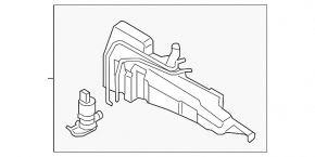 Ford Bronco Sport 21-25 Windscreen Washer Reservoir with Sensor