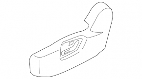 Left side driver's seat trim for Mazda CX-5 19-25, black, electrically powered, bumpers, broken mount
