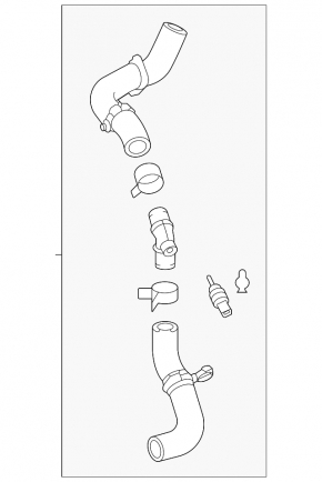 Cooling pipe left Toyota Highlander 20-25 hybrid