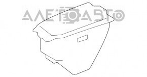 Mercedes W164 ML Rear Console Pocket Beige