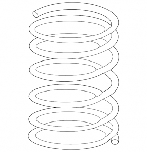 Rear left spring BMW X5 G05 24-26 M Sport