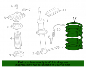 Rear left spring BMW X5 G05 24-26 M Sport