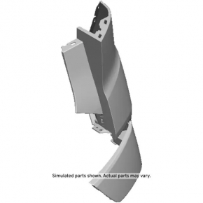 Bumper rear bare right fang Chevrolet Bolt EUV 22-23 without BSM