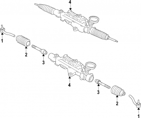 Steering rack Infiniti QX50 19- for 1 engine