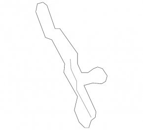 Right tailgate shock absorber bracket for BMW X3 F25 11-17