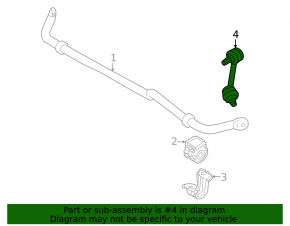 Rear right stabilizer link for Nissan Pathfinder 22-25