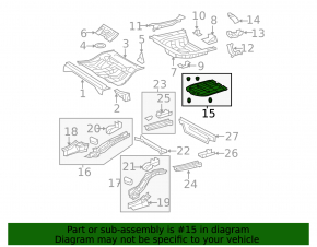 Rear underbody protection Toyota Camry v40