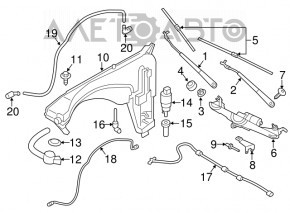 BMW X3 F25 11-17 Headlight Washer Reservoir