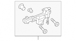Rear right door handle mechanism Lexus RX350 RX450h 16-22