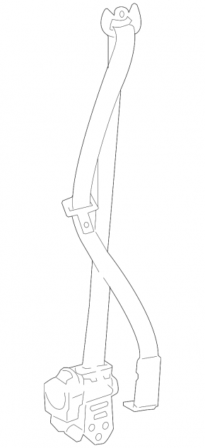 Toyota Highlander 2010 driver's seat belt gray