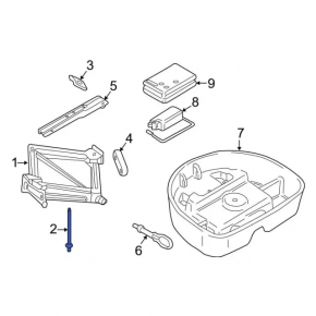 Ford Edge 15 Spare Wheel Mount - Complete