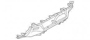 Mitsubishi Outlander 22-25 black lower center dashboard trim