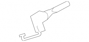 Steering column switch right Lexus LS460 LS600h 07-08 for rain sensor