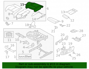 Audi A5 F5 18-19 passenger seat without airbag, electric, heated, gray leather, no controls, leather defect, needs cleaning