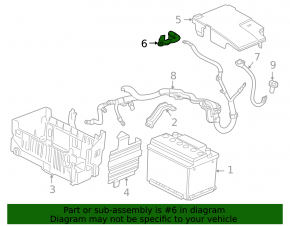 Positive battery terminal Chevrolet Cruze 11-16