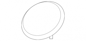 Porsche Taycan 20-26 Front Bumper Tow Hook Cap