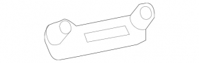 Rear right ceiling hook for Mercedes A-class V177 19-22 black
