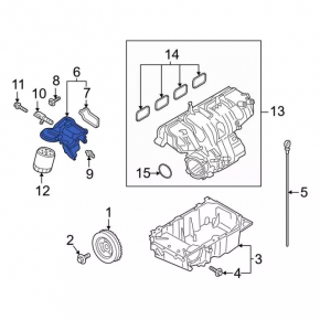 Oil filter housing Ford Explorer 20- 2.3T