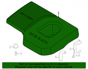 Nissan Murano 25-26 engine cover