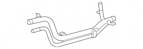 Cooling pipe metal Lexus IS250 06-13