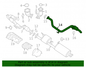 Infiniti JX35 QX60 13- Rear Muffler
