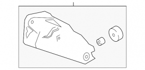 Left engine mount bracket for BMW 3 G20 19-22 2.0T, plug-in AWD