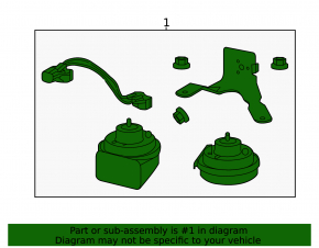Horn assembly 2pcs Chevrolet Impala 14-20